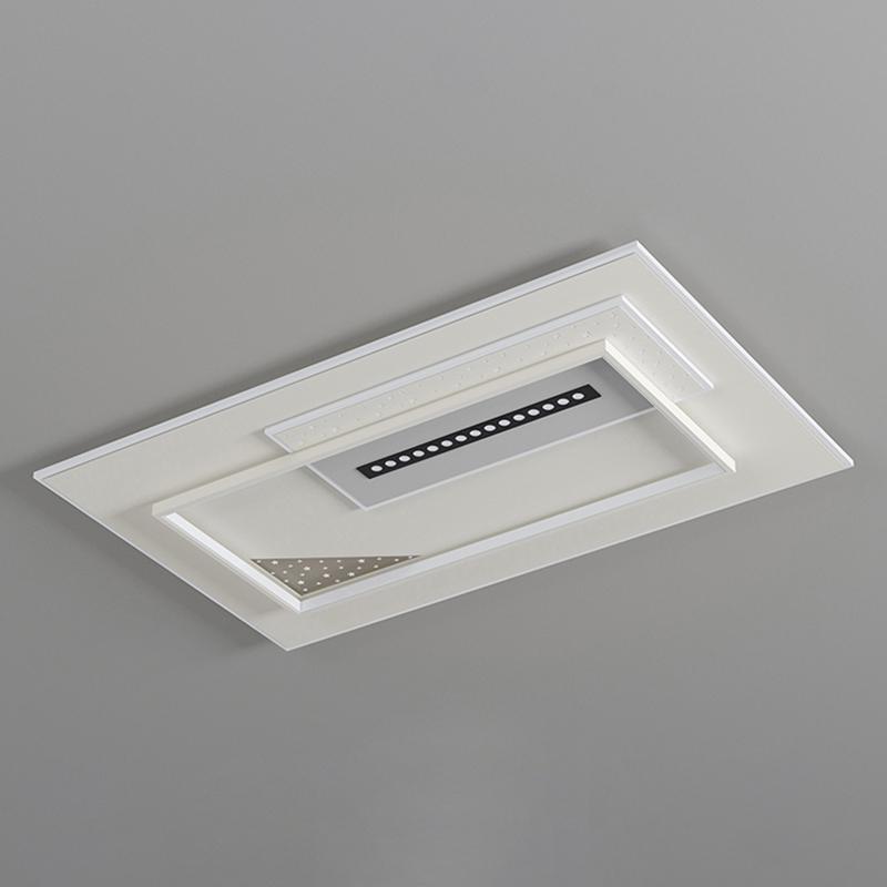 Three-color Dimming Indoor Ceiling Lamp Bedroom Living Room Dining Room Lighting Modern Square Round Ceiling Lamp 110V 220V