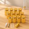 Acrylic Frame Mounting Posts with Threaded Cap-and-Body Construction, 12-Piece Gold-Finish Set for Wall Sign, Art Panel, and Display Board Use
