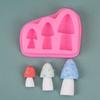 Mushroom Fondant Mold Squirrels Acorn Candy Cake Shapes Silicone Molds for Chocolate Cake Decoration Cupcake-Topper