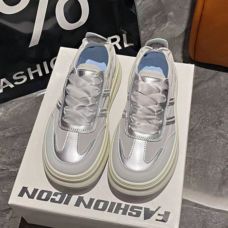 

МОДНЕ ВЗУТТЯ Чоловічі дихаючі спортивні кросівки Спортивне взуття для бігу Відкритий жіночий теніс Тренажер для тренажерного залу 40 срібний