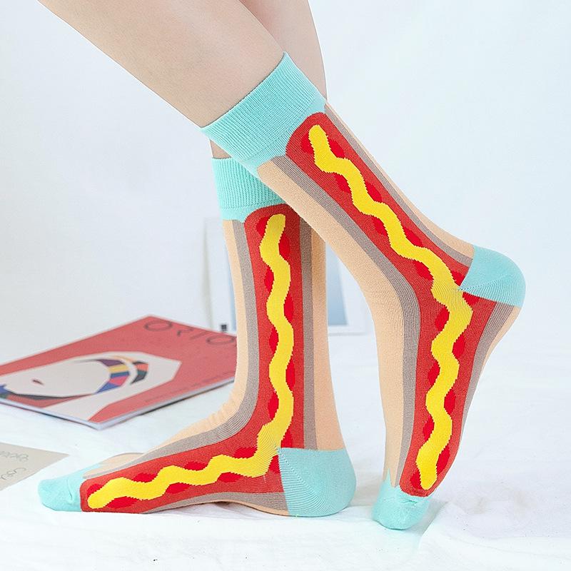 Șosete Tide Brand Tide Sosete Bumbac Creative Food Series Tub mediu Sosete personalizate Trend