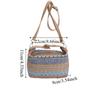 Leisure Weave Handbag Trendy Women Shoulder Bag Summer Straw Crossbody Bag  Women