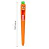 4PCS Confused Carrot Carrot Shaped Gel Pen Retractable Tongue Refill 0.5mm Funny and Fun Decompression Pen School Stationery