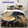 3-piece DC Batman Print Print Coreless Bed Sheet Set, Comfortable Bedspreads In Various Sizes, Bedroom Bedding.