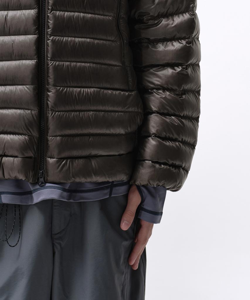 Musinsa Standard [City Leisure] Sheer Ripstop Hooded Light Down Jacket [Mud Grey]