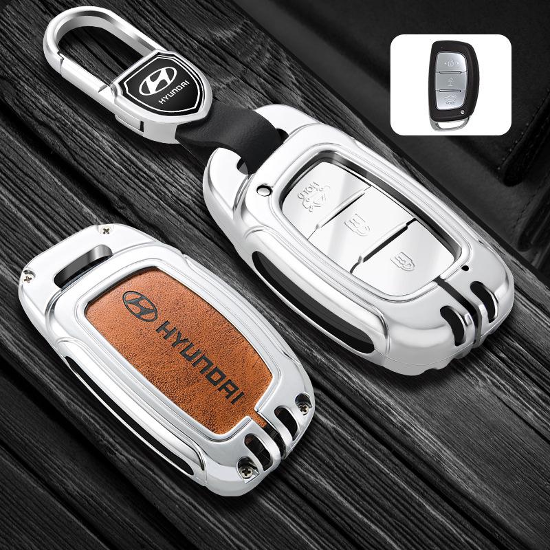 2021 Hyundai Elantra, ix35, ix25, Sonata 8, Festa Key Case - Premium Genuine Leather for Men
