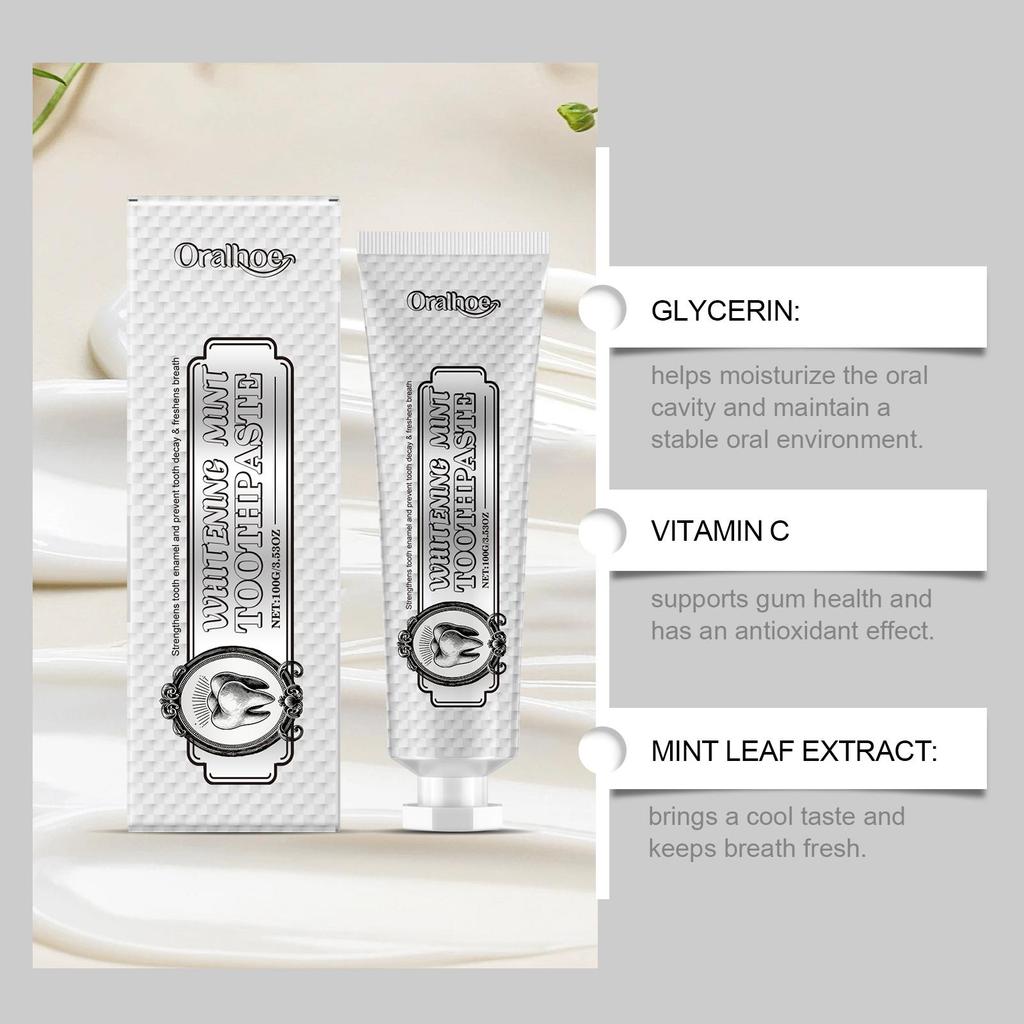 Oralhoe Mint Fresh Toothpaste Gentle Tartar Stain Odor Oral Care