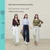 Women's High-Waist Wrinkle-Resistant Straight-Leg Ankle Pants