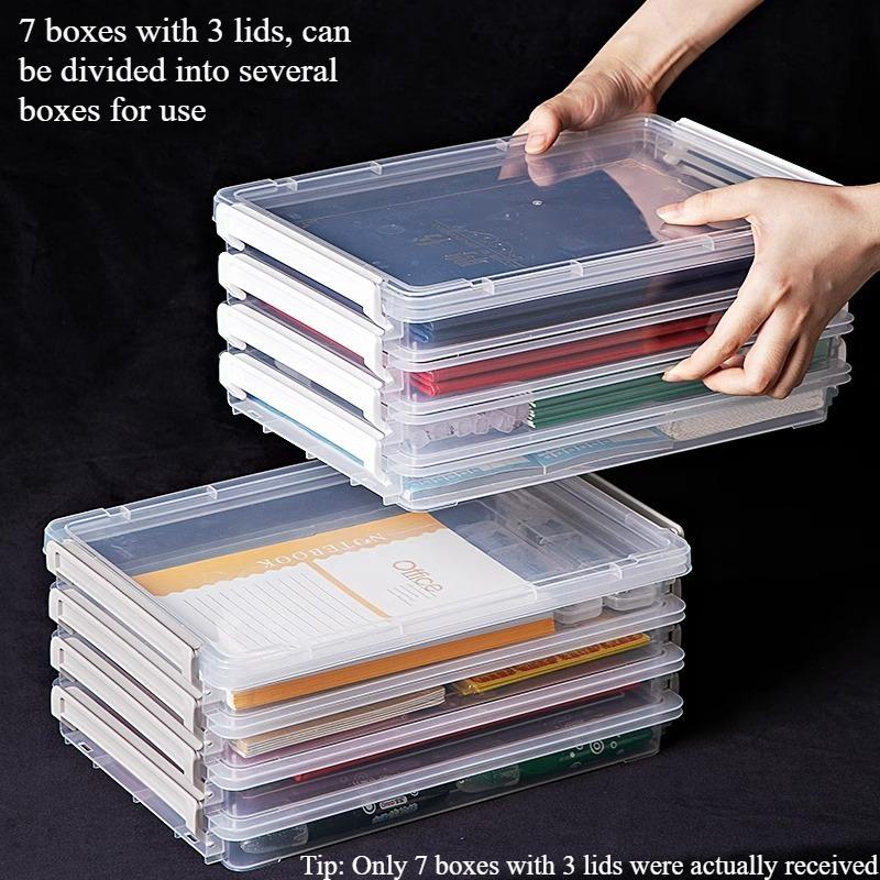 7-layer Storage Box Document A4 Sorting Box Important Information Household Registration Book Passport Storage Box Storage Box