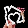 Top Quality DIY Heart House Candlestick Silicone Mold Houses Ornament Making Mould Plaster Resin Candle Holder Crafts Molds