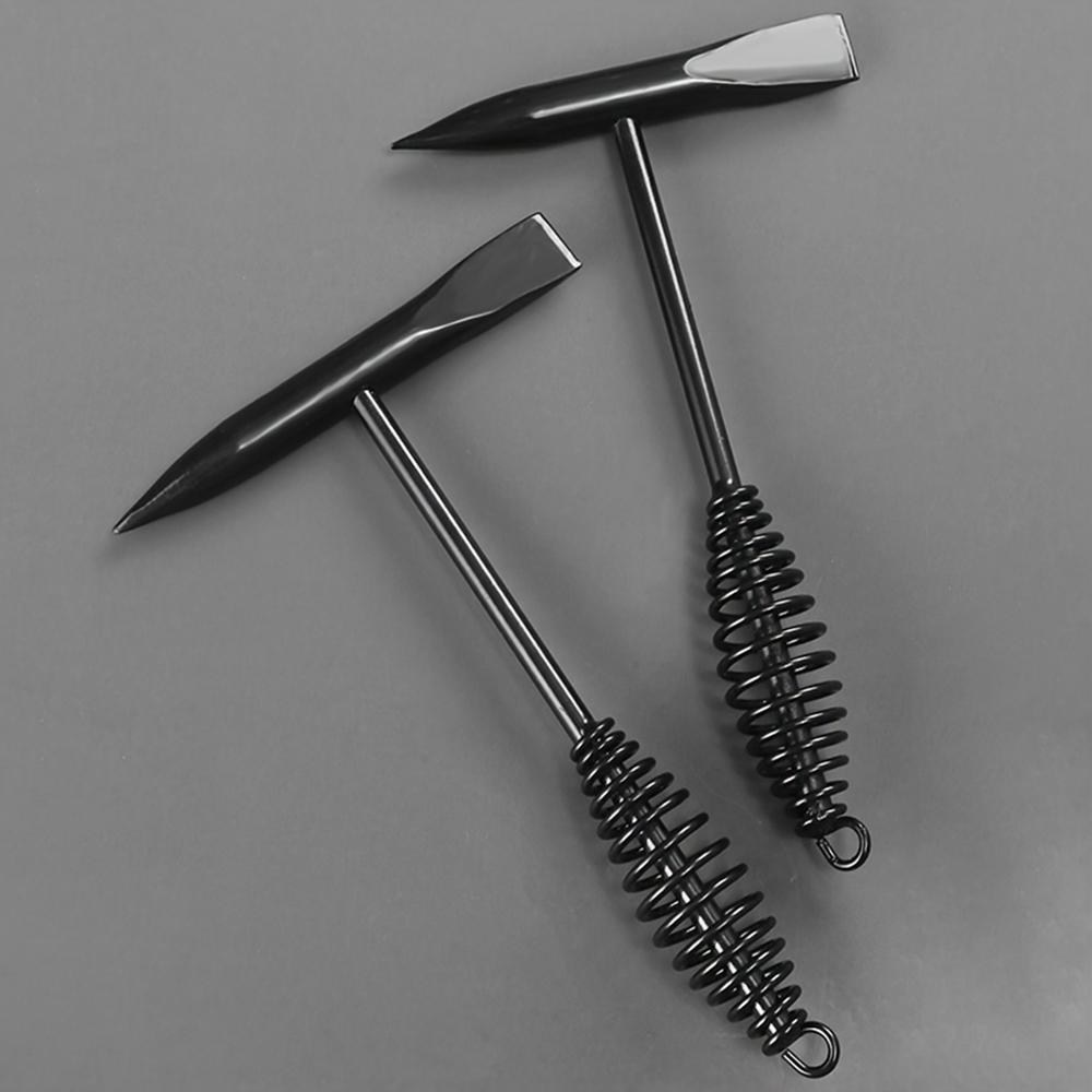 300/500g Odrezovací Svářecká Struska Kladivo Pružinová Rukojeť Svářecké Sekací Kladivo Vysoce Uhlíková Ocel, Odstraňování Rzi Svářecká Struska Kladivo