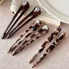 Fashionable Hairpin With Animal Print Pattern, Lightweight Acrylic Hair Barrettes Headdress For Casual Party Workout