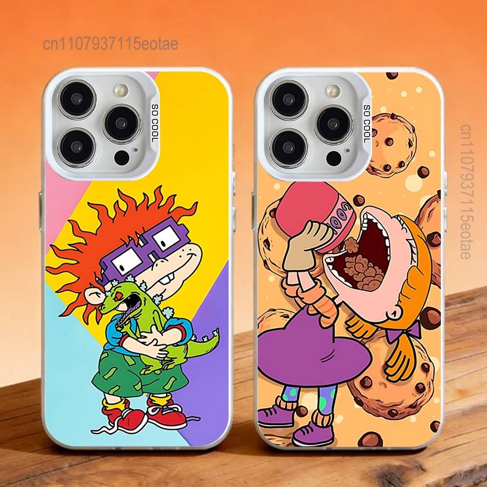C-Chuckie A-AngelicaS Rugrat Phone Case For iPhone 17,16,13,12,11,15,14,Pro,Max,Plus,SE4,Air,Mini White IMD Matte