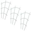 KADAX Potted Ladder Support For Plants Flowers Steel Stake Green 3pcs
