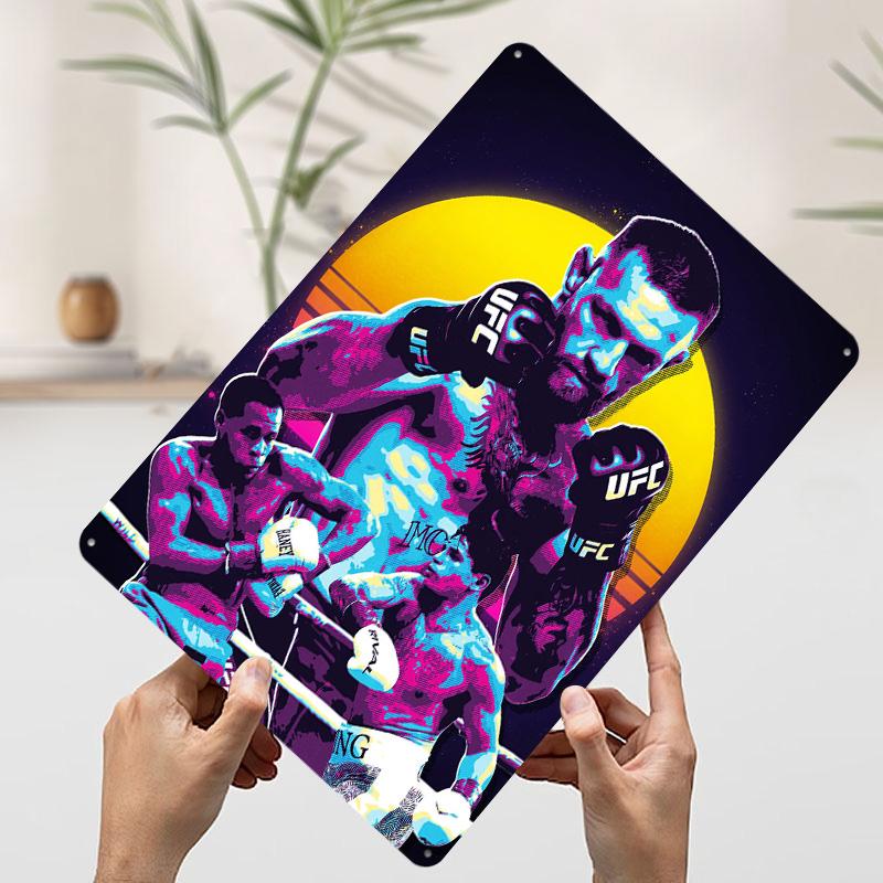 Conor McGregor Retro Art Poster Customized Wall Art Vintage Metal Signs Retro Tin Plaque for Man Cave Home Decoration Ornaments