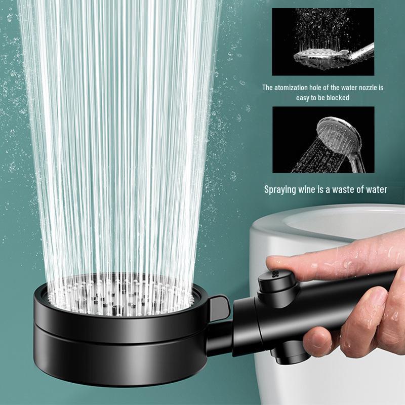 Set cap de duș cu ploaie de înaltă presiune cu furtun și compatibilitate cu încălzitor de apă