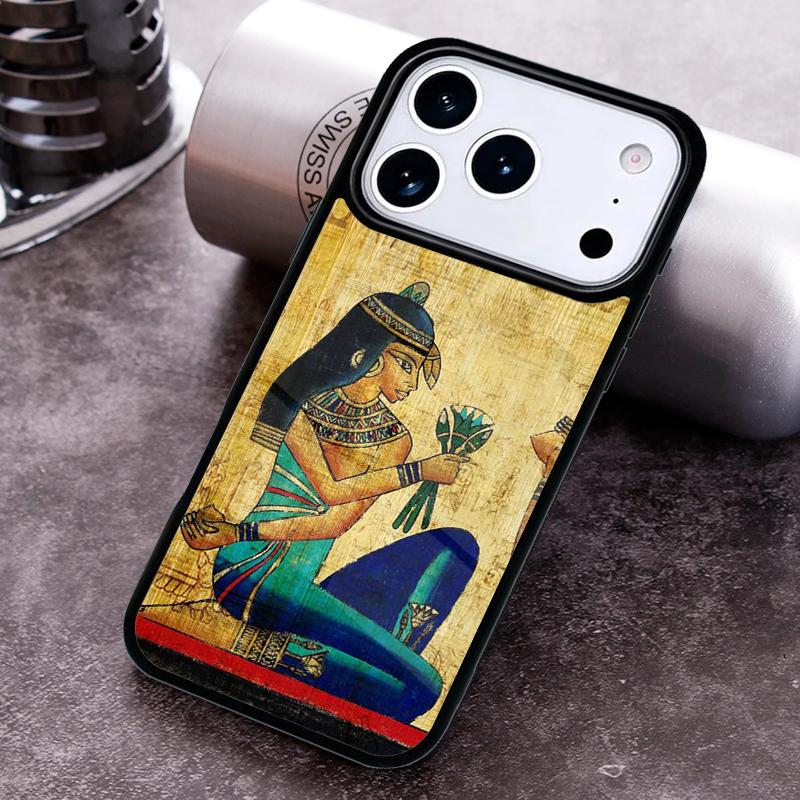 Egypt Mural Soft Phone Case For iPhone 17 16 15 14 13 12 11 Pro Max Plus 17Air Soft Silicone Cover
