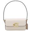 Simple Solid Color Leather Shoulder Tote Bag Small Women Bags Beige CAM18-B4HA