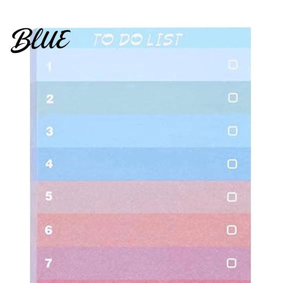 Portable to Do List Gradient Checklist Sticky Notepad Self-stick To-do Pads Macaron Color Self Stick Note Pads Tearable Planner Memo Pad for