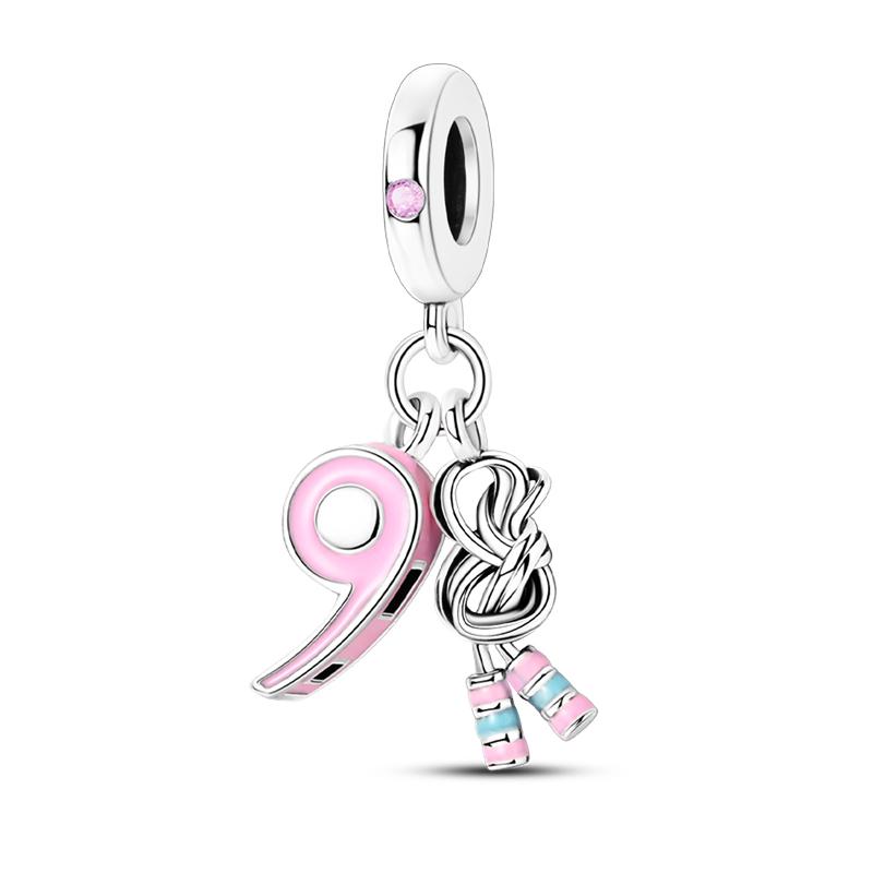 Copper Volleyball Baseball Badminton Golf Sports 3Mm Charms Beads Pendants Birthday Party Fine Diy Jewelry Gifts