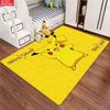 Cute Yellow Electric Mouse Cartoon Area Rug Non Slip Soft Floor Mat For Kids Room Bedroom Living Rooms Decor Washable Carpet