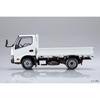 AOSHIMA Hino Dutro Flat-Body Truck Model Kit - 1/32 Scale, Snap-Kit, No Glue/Paint Needed, White