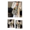 Handmade Cotton Crochet Hollowed Sunflower Flower Crochet Shoulder Women's Bag Straw Armpit Bag