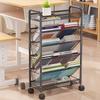 Milin Mobile 5-Tier Storage Bookshelf