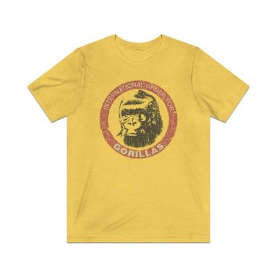 International Order For Gorillas 1985 Vintage Men's T Shirt