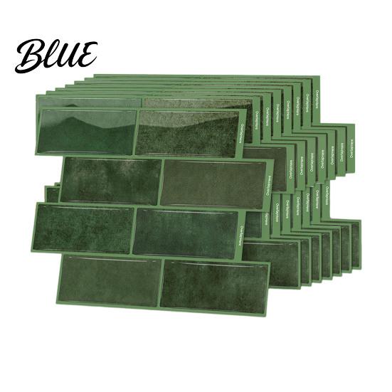 Self Adhesive Mosaic Wall Decor 8PCS Faux Brick Stickers Waterproof Decals Moisture-proof Easy 3D Decals Peel And Stick Tile Stickers for