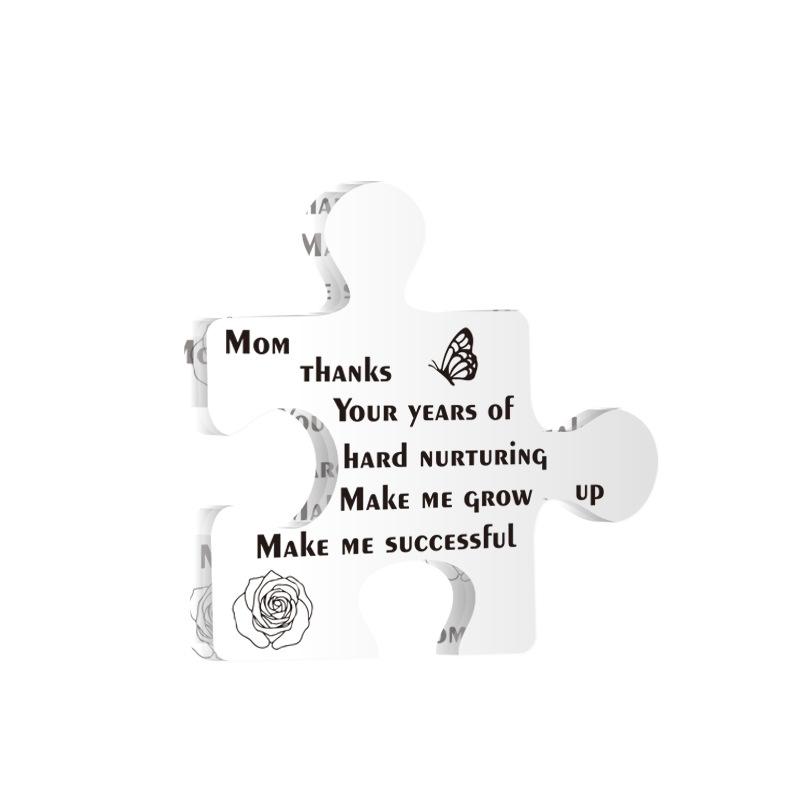 Mother's Day Gift Bedroom Living Room Decoration Acrylic Puzzle Irregular Ornament