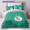 Algeria National Football Team Pattern Bedding,Quilt Set Quilt Cover Pillowcase Home Birthday Gift(1 * duvet cover + 2 * pillowcase, without core)