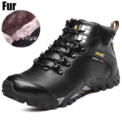 Mode Heren Laarzen Waterdichte Heren Schoenen Laarzen Winter Sneeuwlaarzen Bont Ademend Mode Heren Winterschoenen zapatos hombre