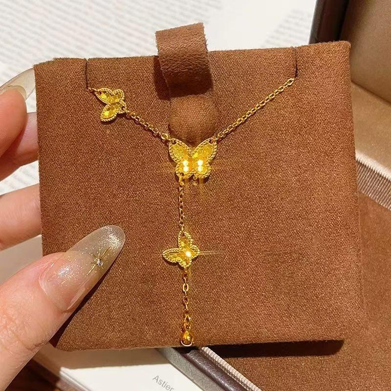 Tassel collarbone chain women's light luxury and high-end jewelry that does not fade for a long time