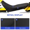 Motorcycle Striped Grip Gripper Seat Cover For SUZUKI DR650  DR 650 1996-2021 2022 2023 2024 2025 Foam Non-Slip PVC Seat Cover