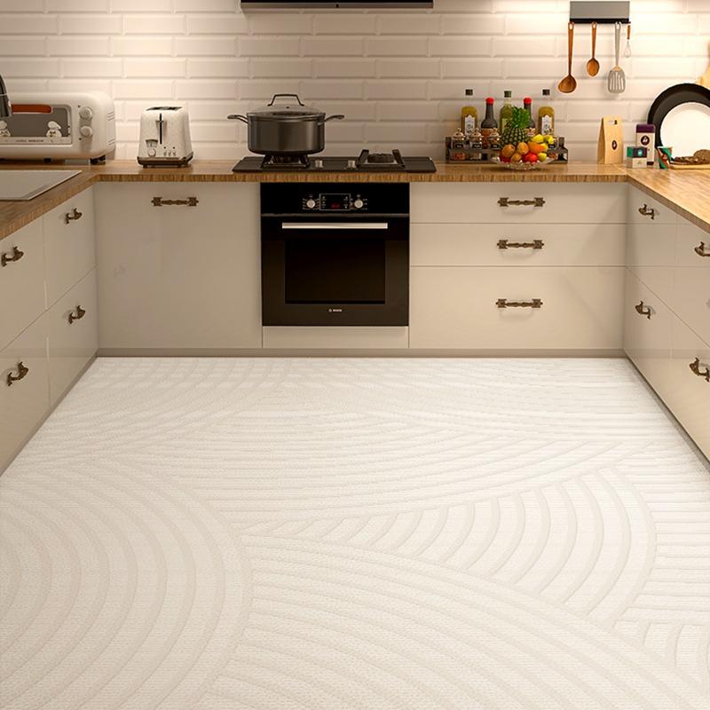 Modern Kitchen Floor Mats Oil-Proof Wipeable No-Clean Pvc Anti-Dirty Waterproof Soft Carpets Home Balcony Rugs Tapis