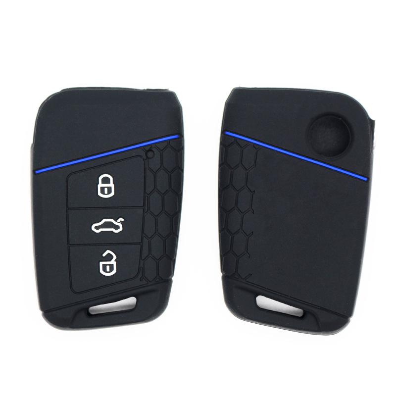 For Volkswagen Golf 7 Silicone Car Key Cover Factory Direct Large Volume  Protective Case