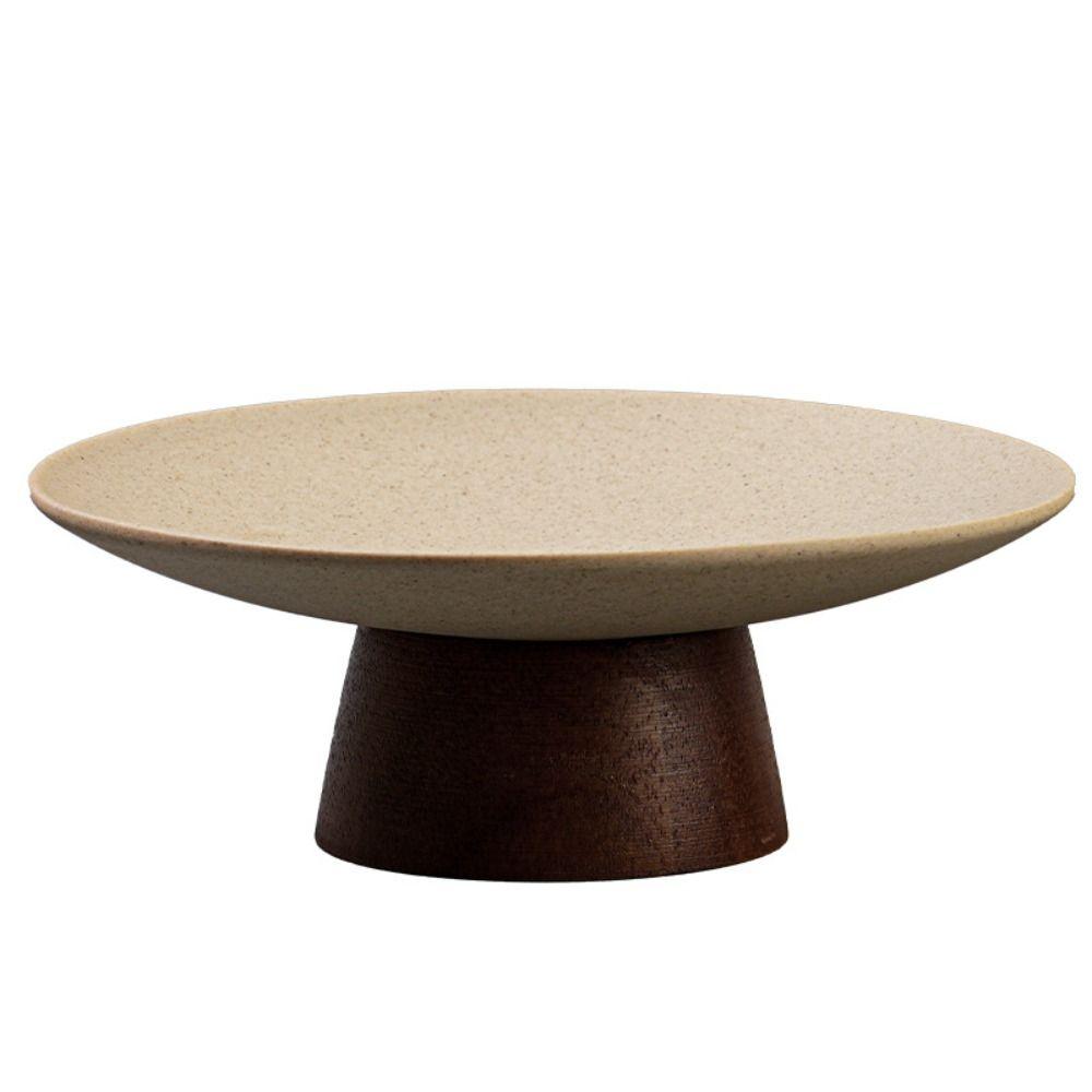 Wooden Storage Tray Durable Fruit Plate Chinese Style Dessert Tray  Hotel Table