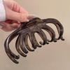 Women's Large French Retro Hair Claw Clip - Shark Design, 2025 Trend for Back Hair Pinning