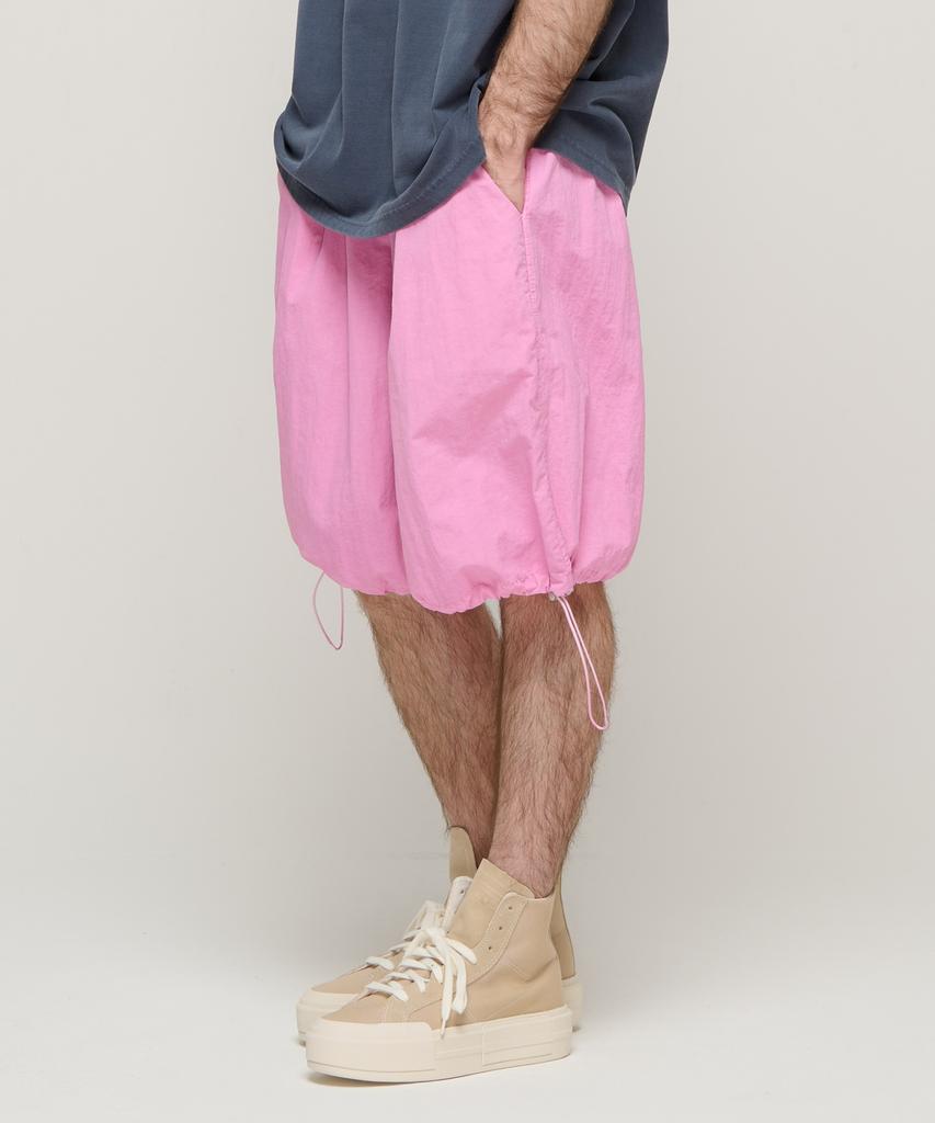 CARGOBROS Bermuda Nylon Pigment Washed Pants (Pink)