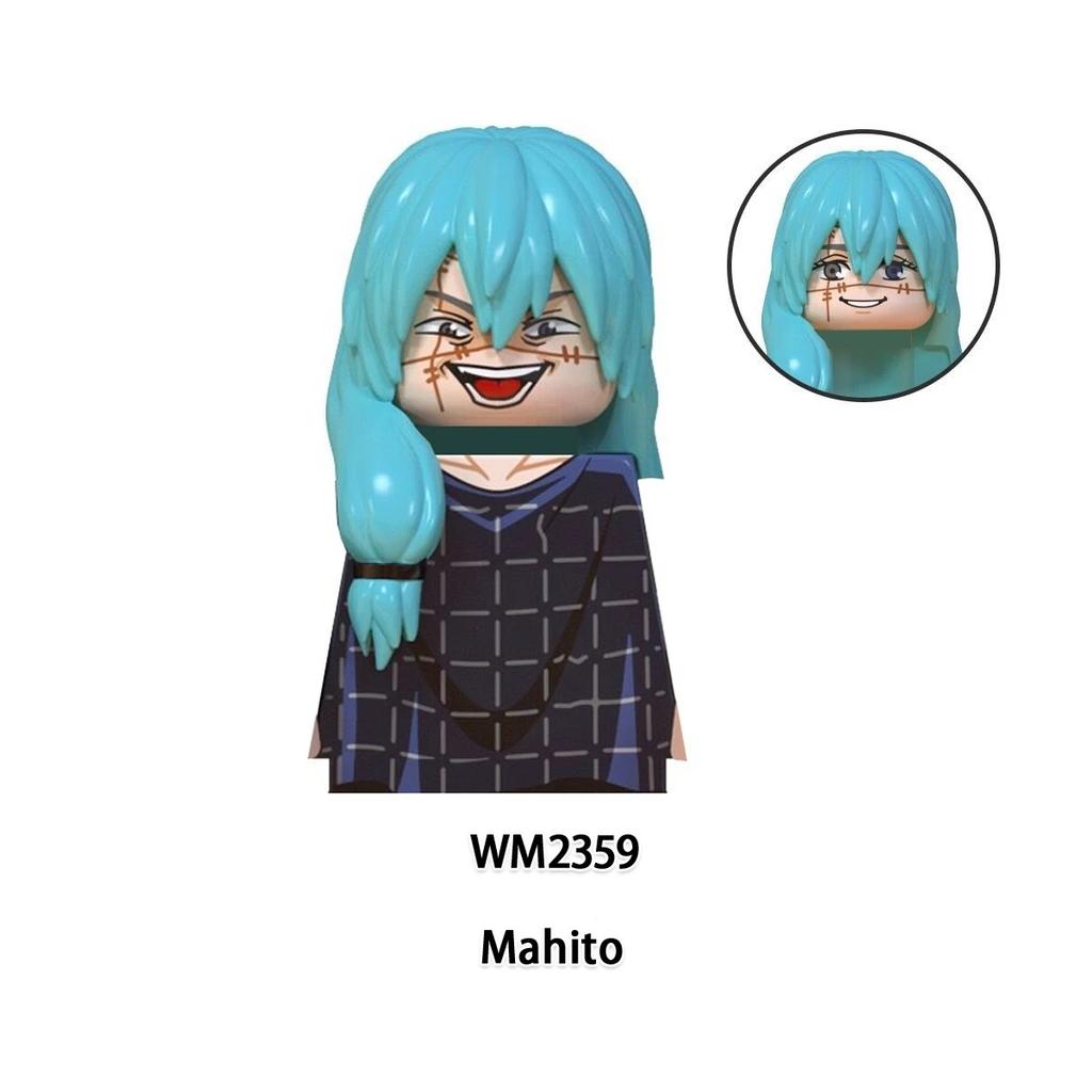 Jujutsu Kaisen Anime Cartoon Gojo Satoru Itadori Yuj Fushiguro Megumi Okkostu Yuta Building Blocks Mini Action Figures Kids Toy