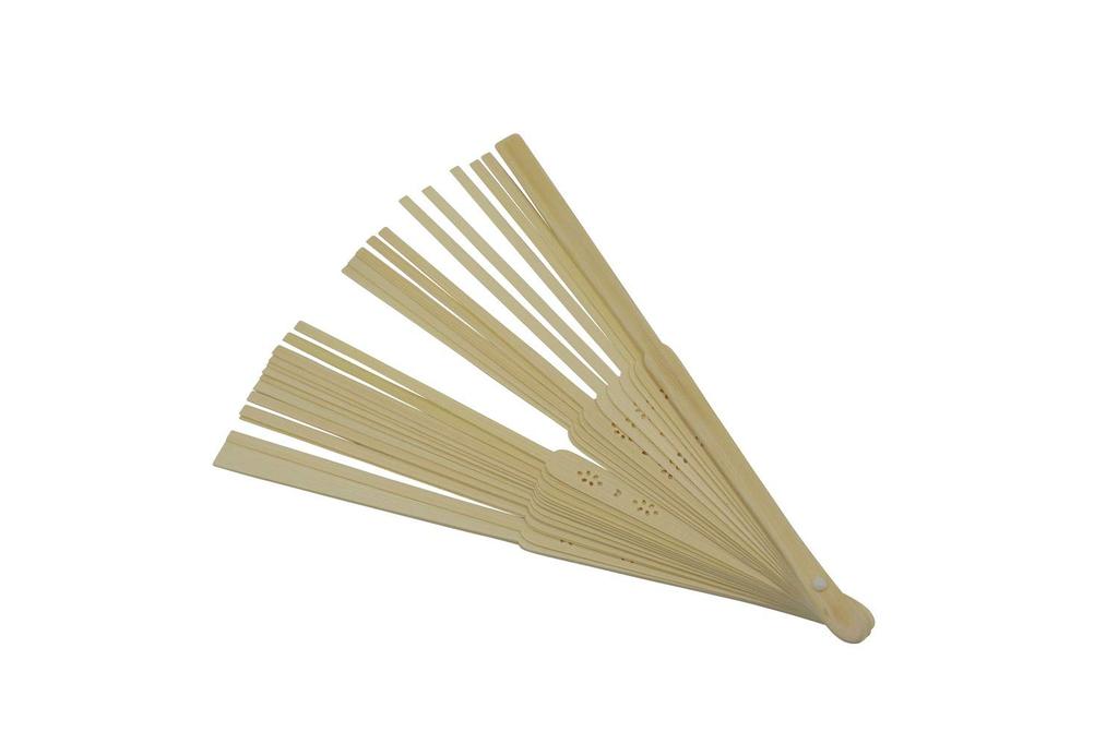 Smiti Fan Plain White 7 inches Unisex 25 5 Ribs Ribs, Wood, Wood, (21 cm), Size, Ribs,