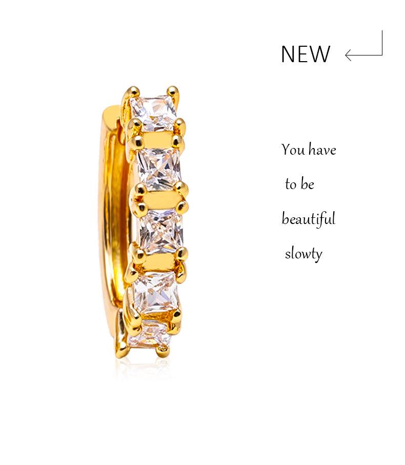 European Style Diamond Zirconia Minimalist Ear Cuff Earrings for Women
