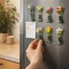 Exquisite Mini Vase Magnets 3D Refrigerator Magnets Cute Magnetic Vase Sticker  Home
