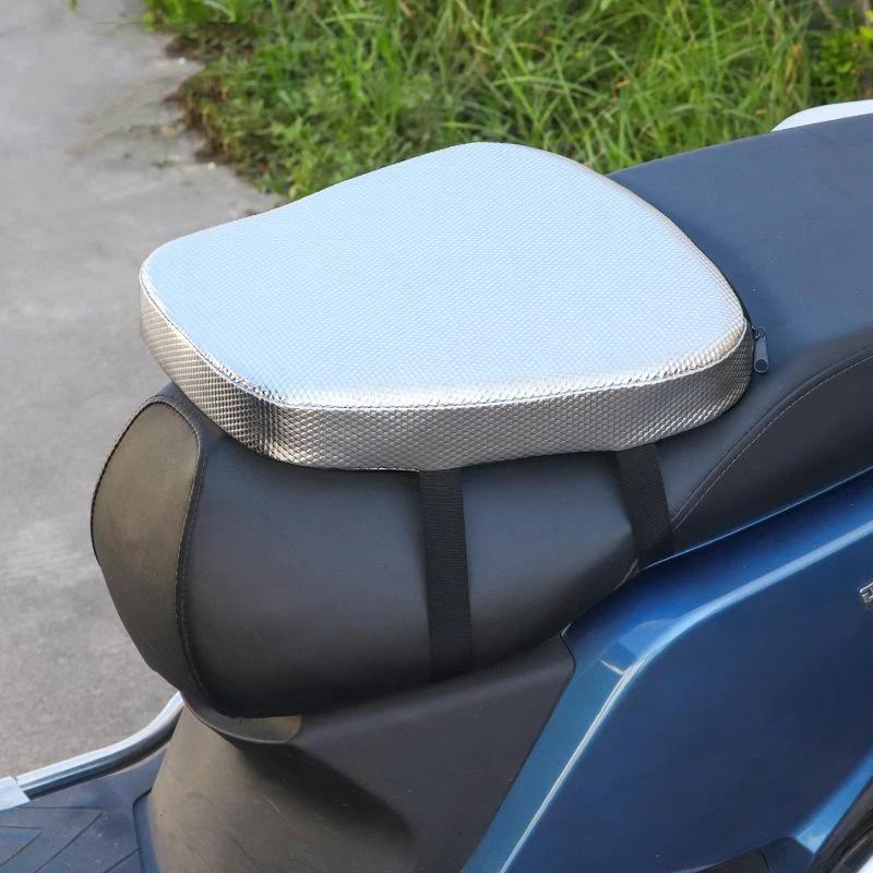 Waterproof Electric Vehicle Seat Cushion Heightened Shock Absorption Motorcycle Seat Cushion Sun Protection Riding Comfort