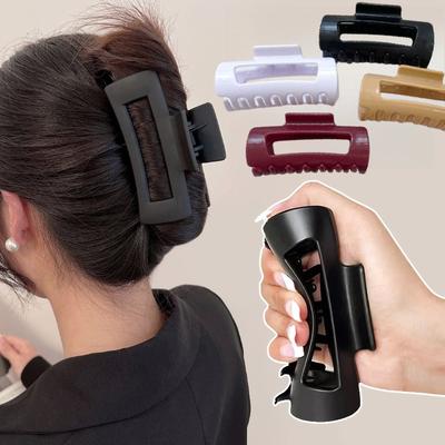 Presilhas de Garra Flexíveis de Silicone para Cabelo, Presilha de Garra Grande Dobrável Antiderrapante | Presilhas de Pegada Suave para Cabelo Fino e Grosso