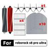 Compatible for Roborock S8 Pro Ultra, G20 A6900RR Main Side Brush Hepa Filter Mop Cloth Dust Bag Spare Parts Accessories
