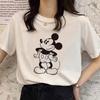 Retro Cartoon Womens Tshirt Mickey Mouse Harajuku Cotton Tshirt Fashion Womens Shirt Summer Top Short Sleeve Shirt
