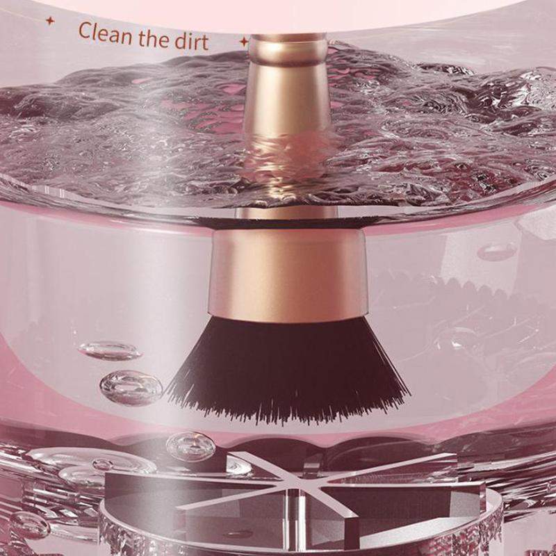 USB Electric Makeup Brush Cleaner Portable 3 In 1 Makeup Brushes Drying Rack Lazy Cleaning Brush Washer Machine Quick Dry Tool