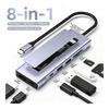 8-in-1 USB-C Hub Docking Station with 4K HDMI-Compatible Output, SD TF Reader and PD Charging